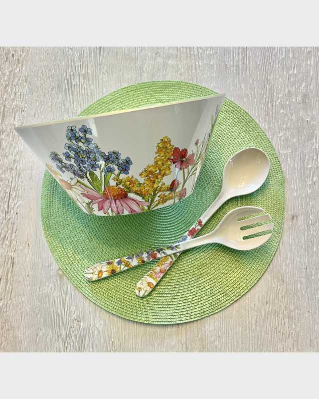 Wildflower Bowl & Utensil Set