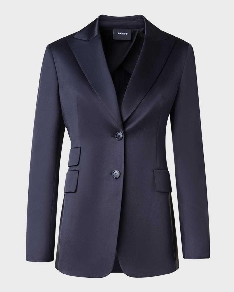 Persival Silk Single-Breasted Blazer Jacket
