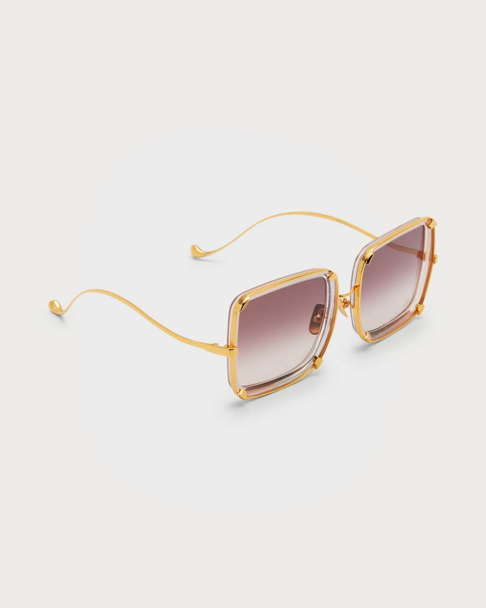 White Moon Acetate & Stainless Steel Sunglasses