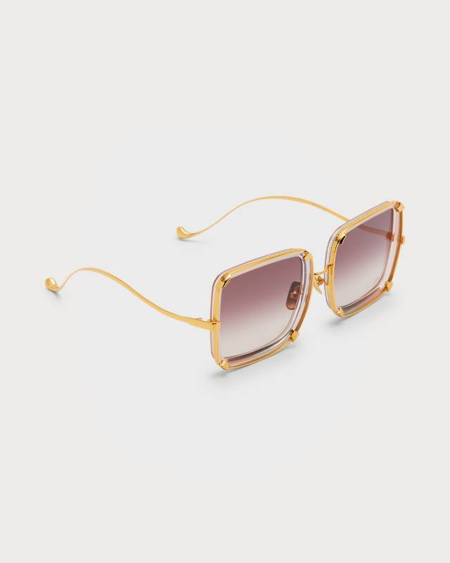 White Moon Acetate & Stainless Steel Sunglasses