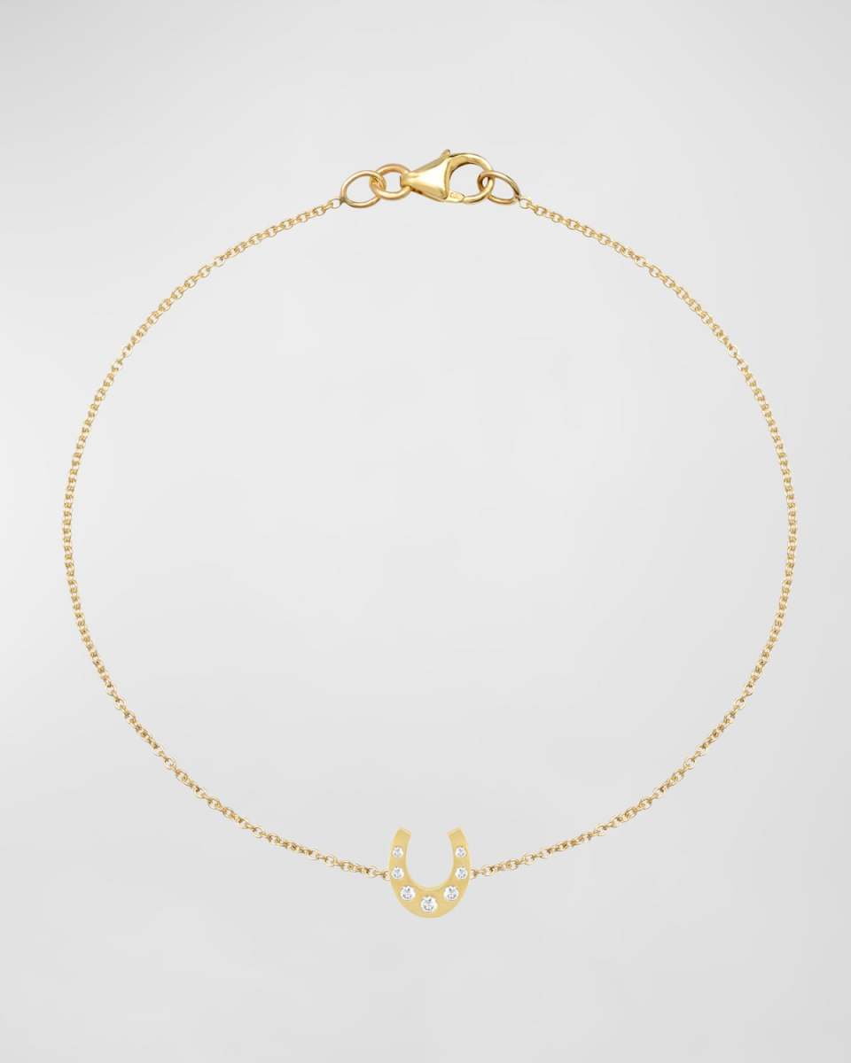 Mini Horseshoe Bracelet with Diamonds