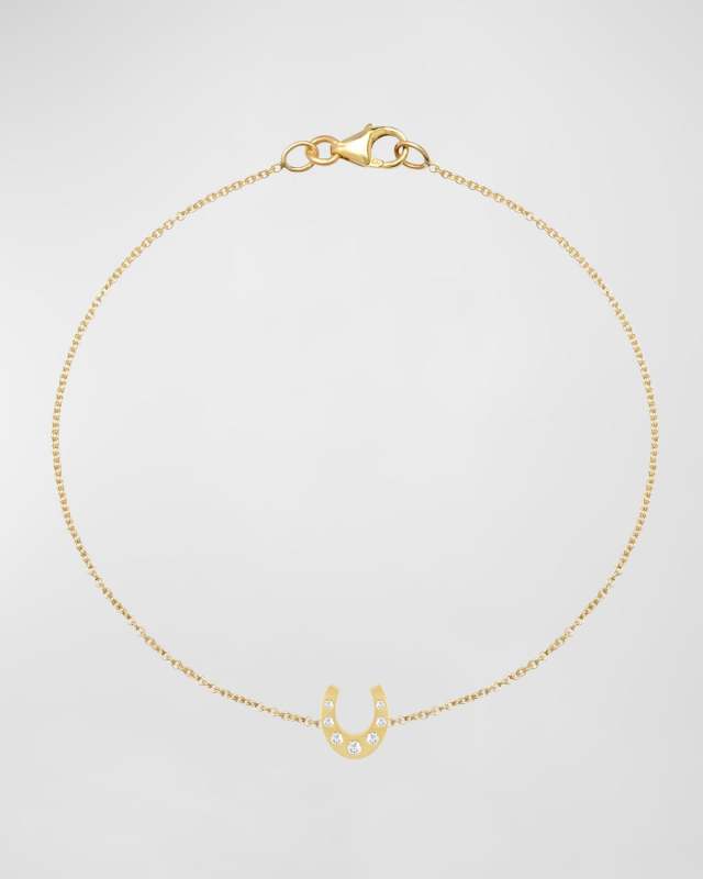 Mini Horseshoe Bracelet with Diamonds