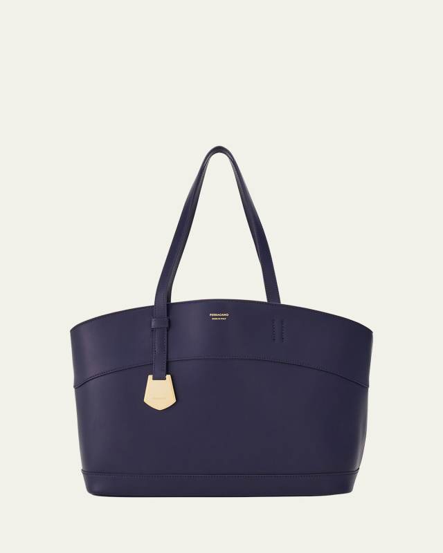 Charm Medium Leather Tote Bag