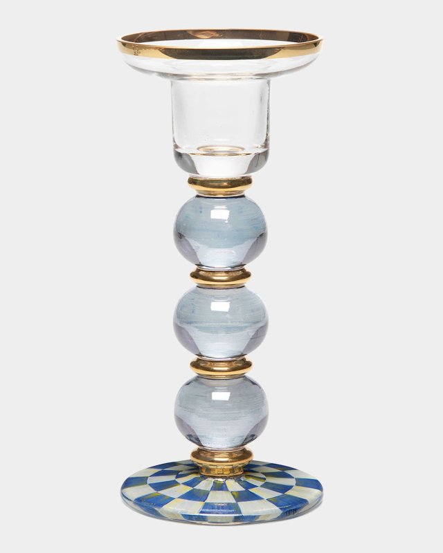 Royal Check Sphere Candlestick - Large