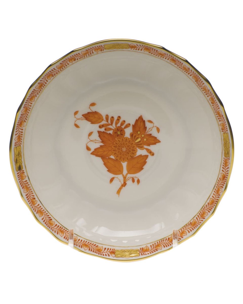 Chinese Bouquet Rust Canton Saucer