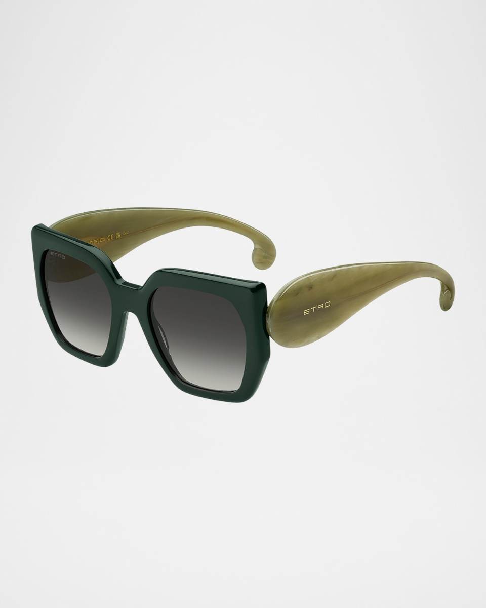 Acetate Rectangular Sunglasses