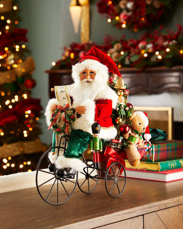 17" Lighted Biking Through Christmas