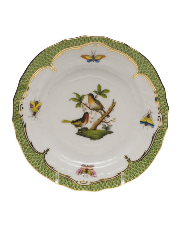 Rothschild Bird Green Motif 8 Bread & Butter Plate