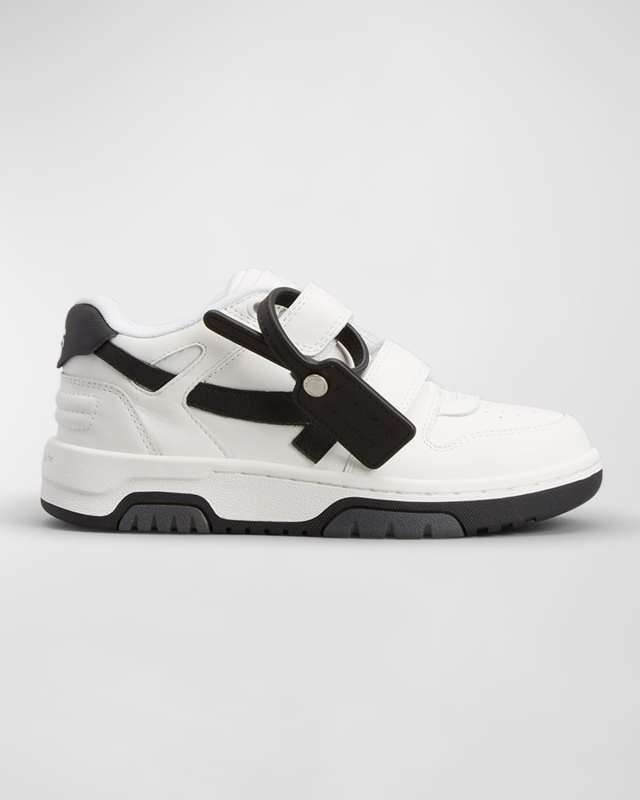 Kid's Out Of Office Leather Sneakers, Size Toddler/Kids