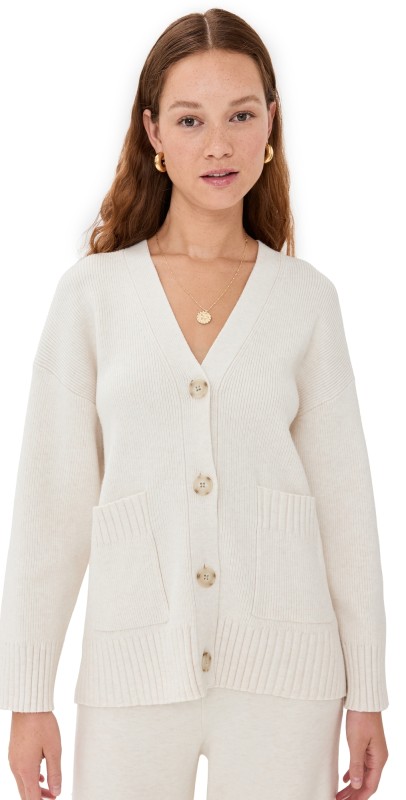 Splendid Splendid x Cella Jane Button Front Cardigan Snow