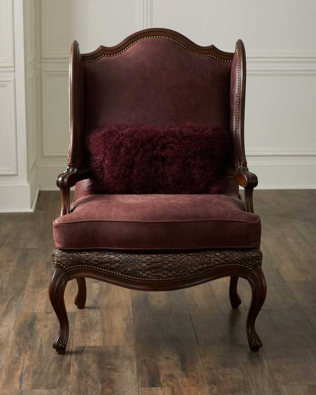 Mendosa Hair On Hide Wing Chair