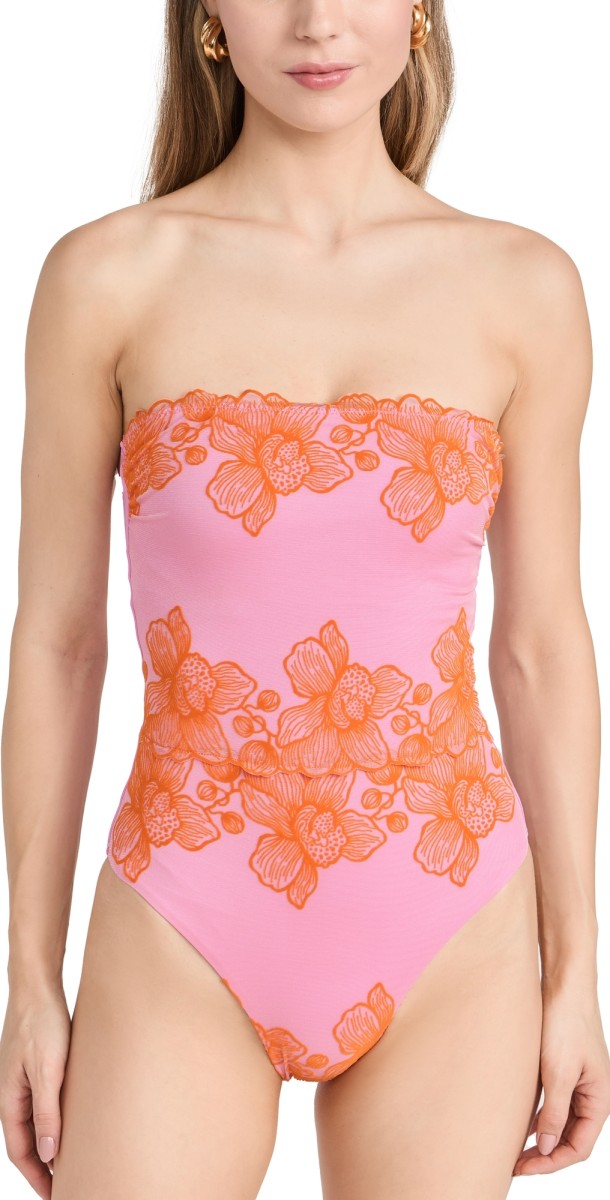 PQ Swim Strapless One Piece Capri