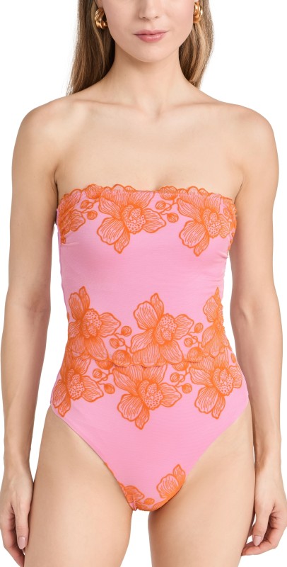 PQ Swim Strapless One Piece Capri