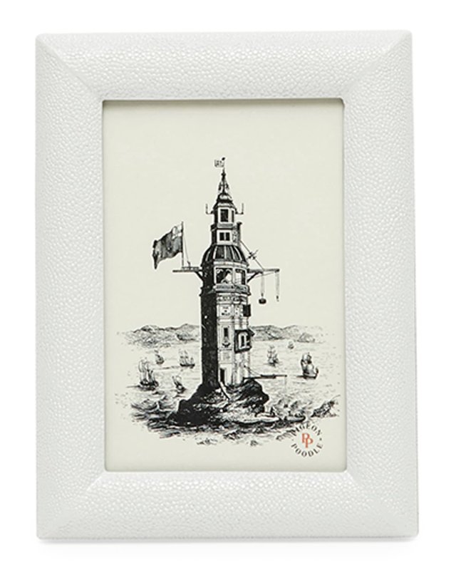 Oxford Faux-Shagreen Frame, 4x