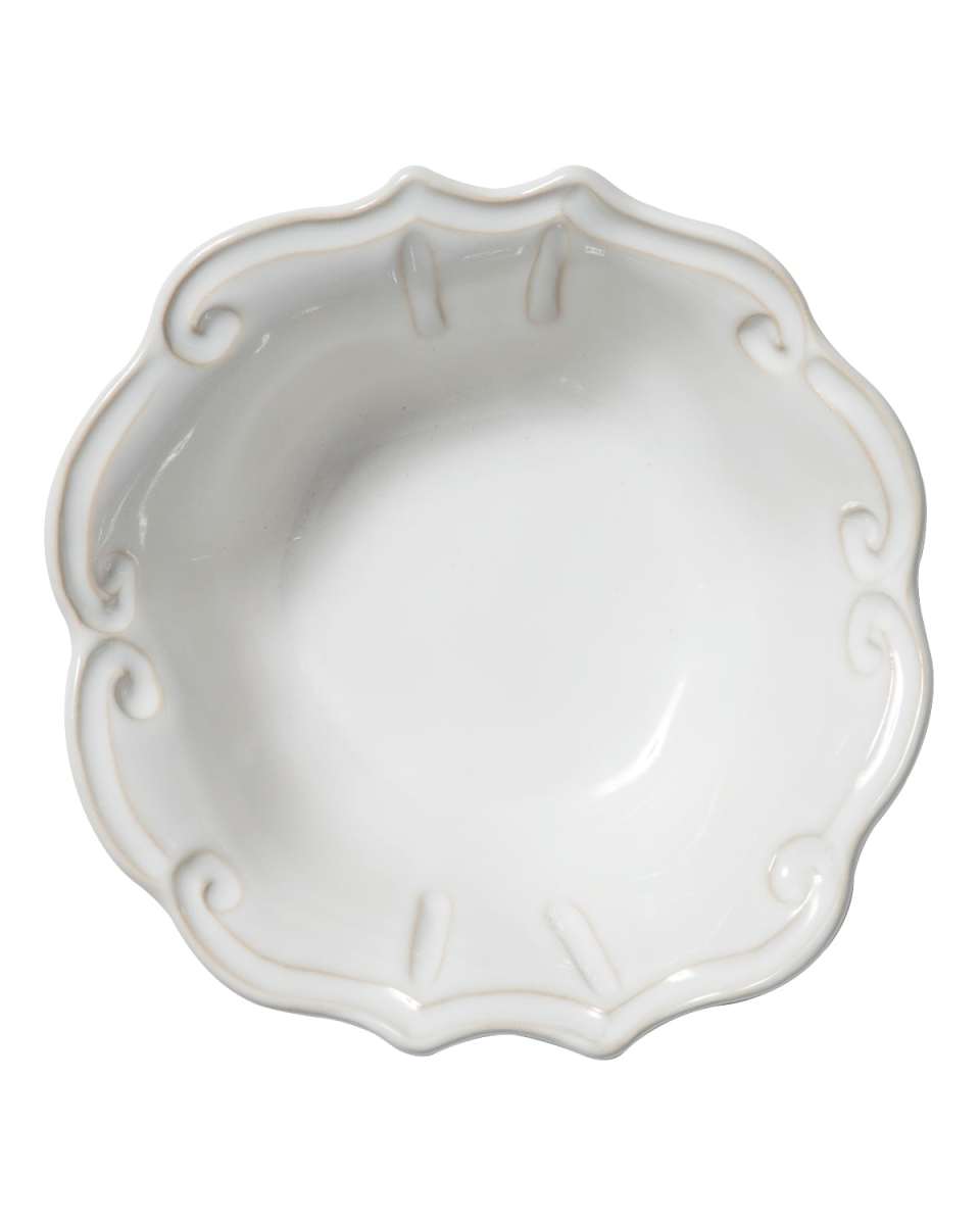 Incanto Stone Baroque Cereal Bowl, White
