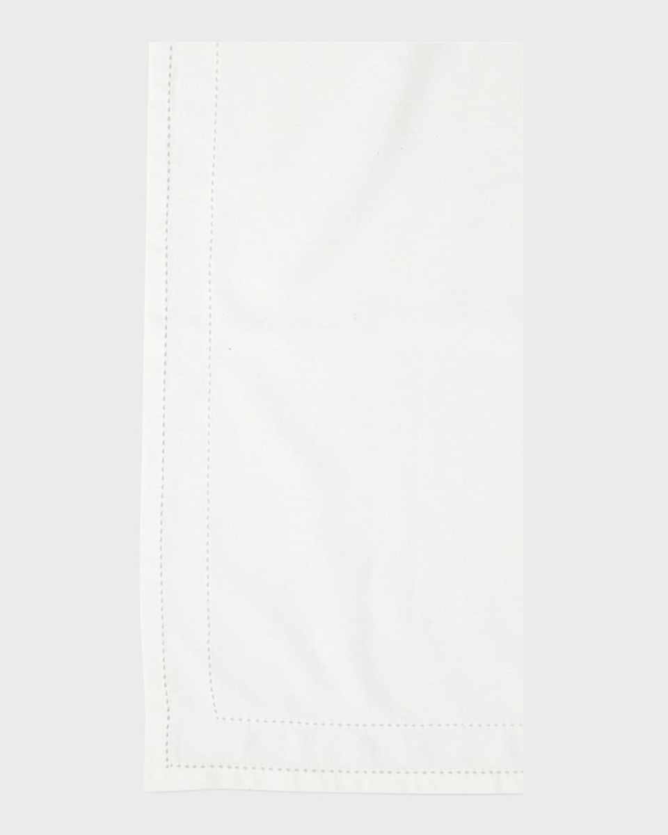 Cotone Linens Ivory Napkins, Set of 4