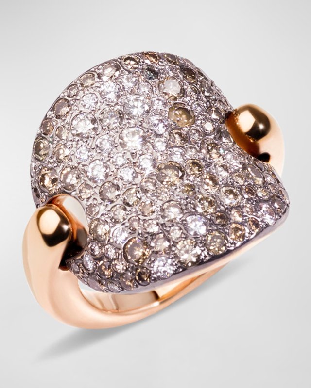 18K Rose Gold Sabbia Diamond Ring