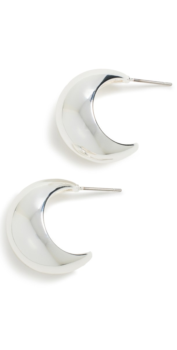 SHASHI Mini Tsuki Hoops Silver