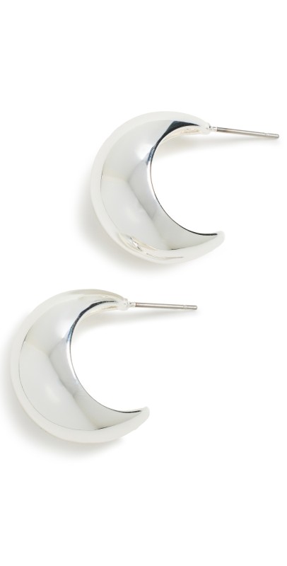 SHASHI Mini Tsuki Hoops Silver