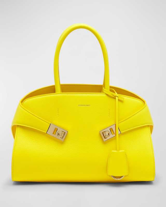 Hug Small Leather Top-Handle Bag