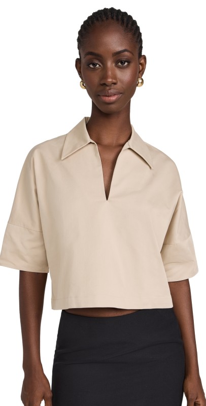 Amanda Uprichard Bryce Top Khaki