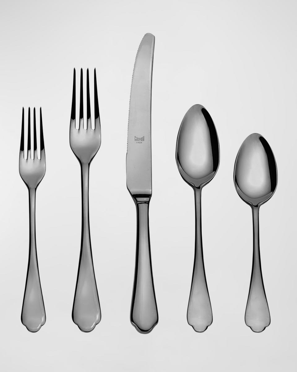 Dolce Vita 20-Piece Flatware Set - Mirror Oro Nero