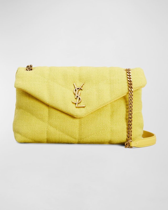 YSL Toy Puffer Mini Canvas Crossbody Bag