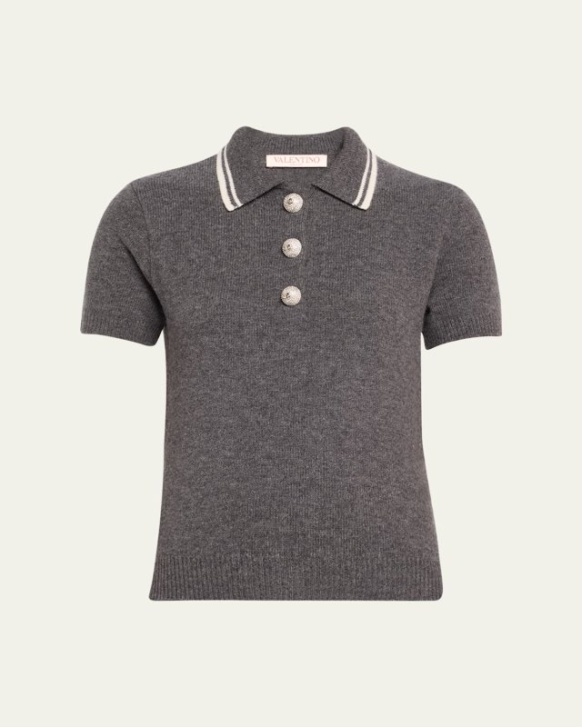 Cashmere Polo Top