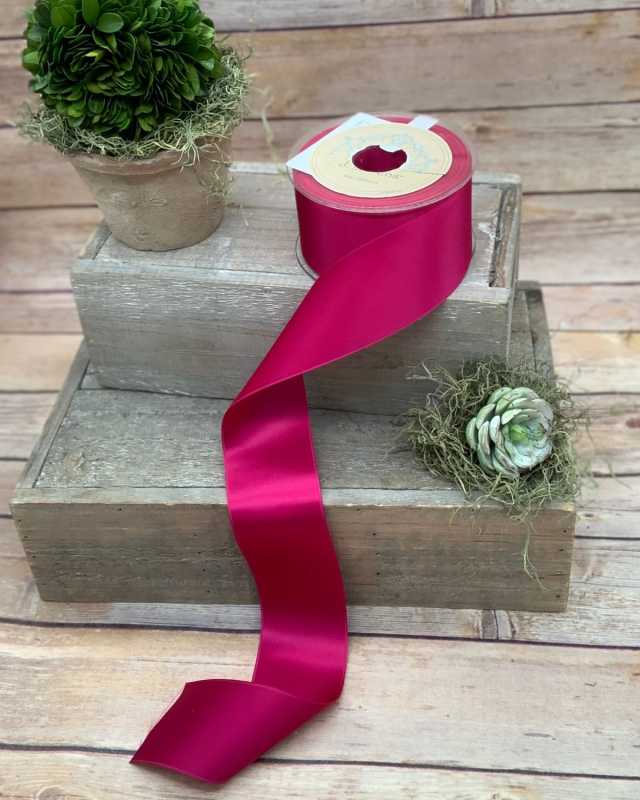 Double Face Swiss Satin Ribbon, 2" X 27 Yards