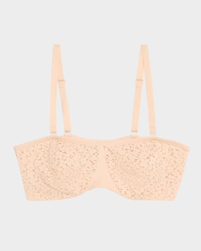 Nora Strapless Floral Lace Bra