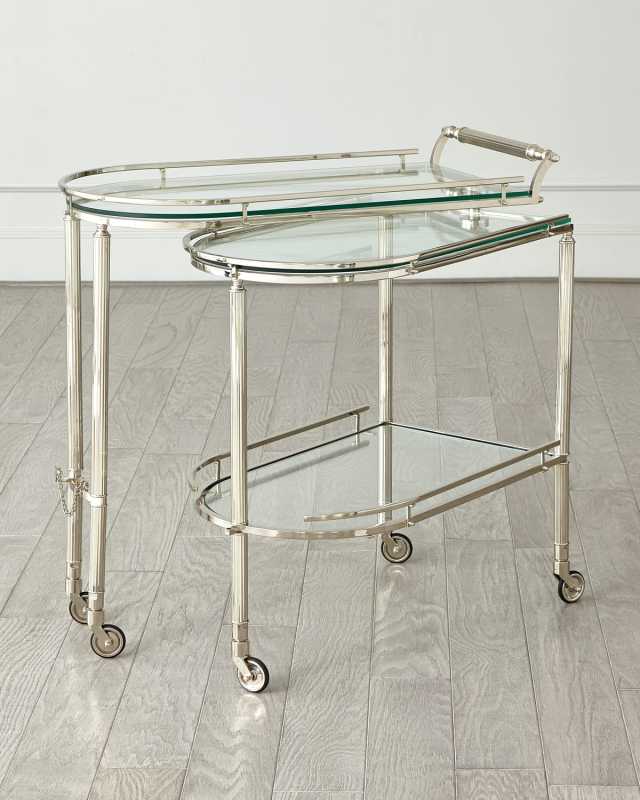 Gallery Folding Bar, Nickel