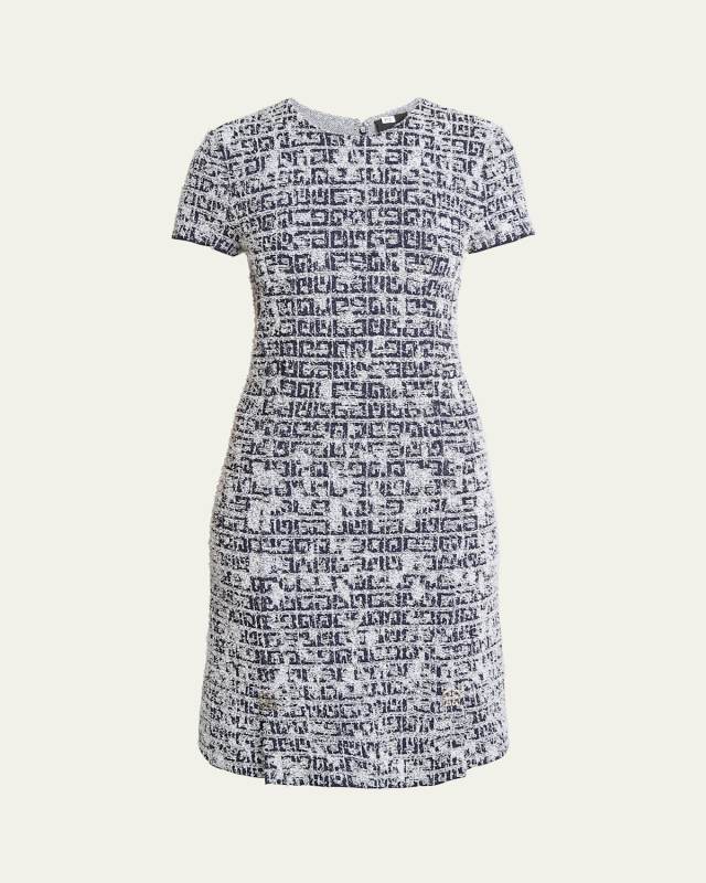 Lurex Tweed 4G-Print Mini Dress