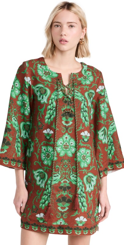 Cara Cara Jaipur Dress Peacock Brunette