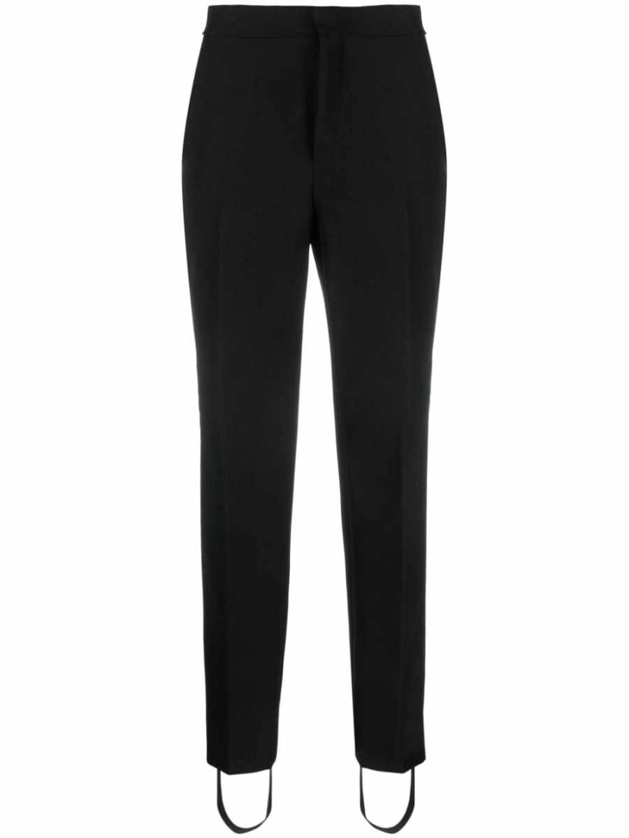 slim-fit stirrup trousers