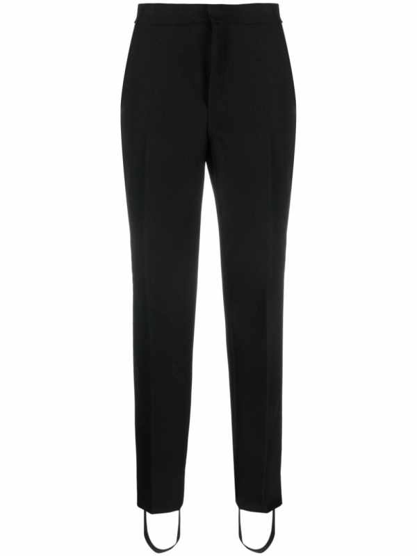 slim-fit stirrup trousers