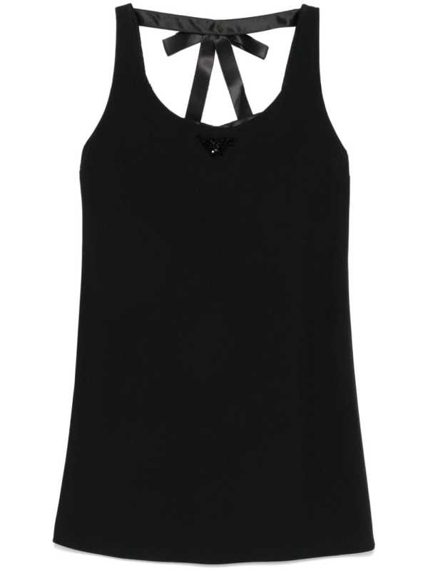 triangle-logo mini dress