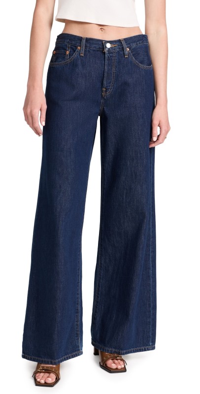 RE/DONE Mid Rise Palazzo Jeans Fortuna