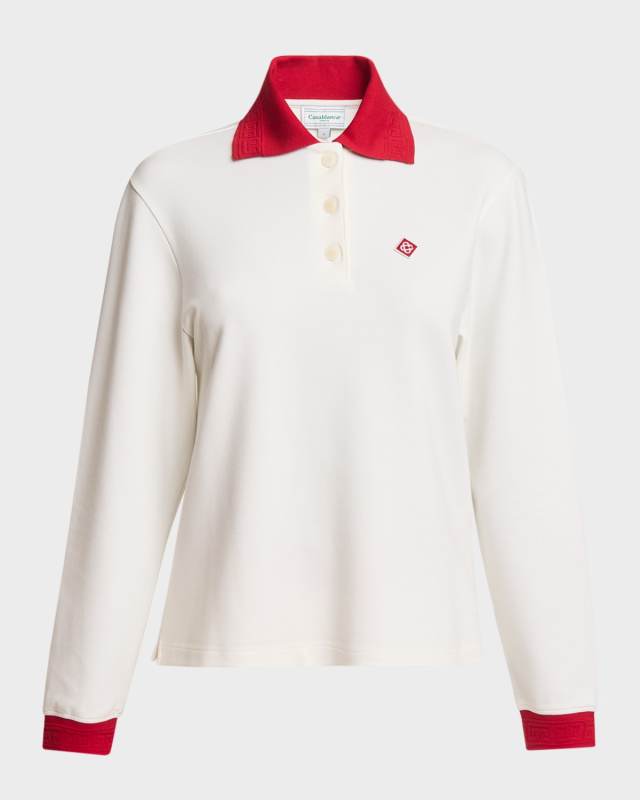 Polo Shirt with Logo Detail