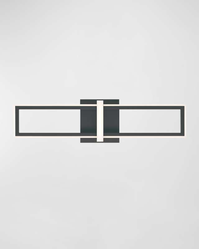 Bordo LED Sconce in Black, 24"