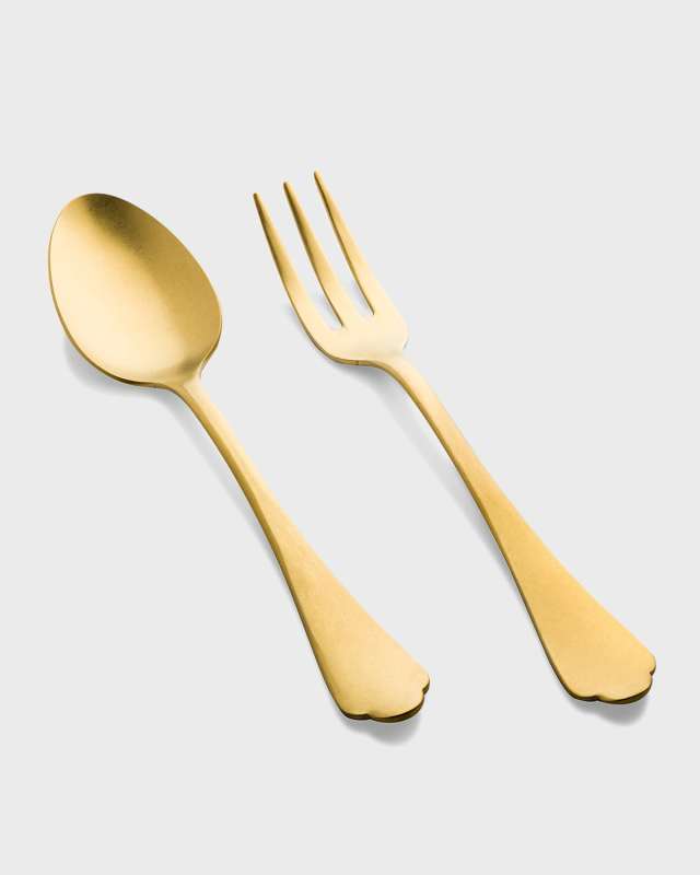 Dolce Vita Pewter Oro Nero Serving Set