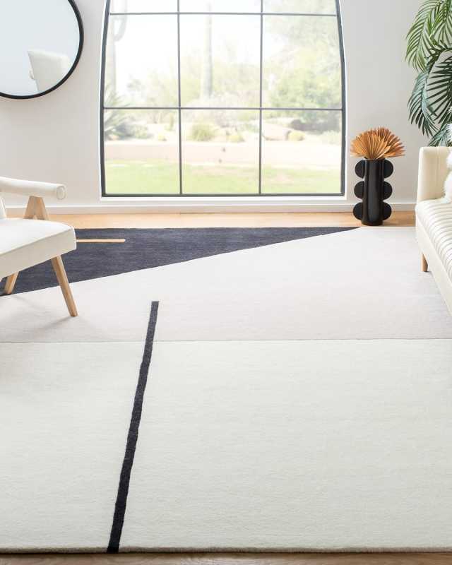 Lineal Hand-Tufted Rug, 8' x 10'