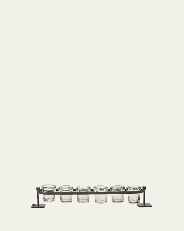 6-Votive Firedance Railroad Votive Holder
