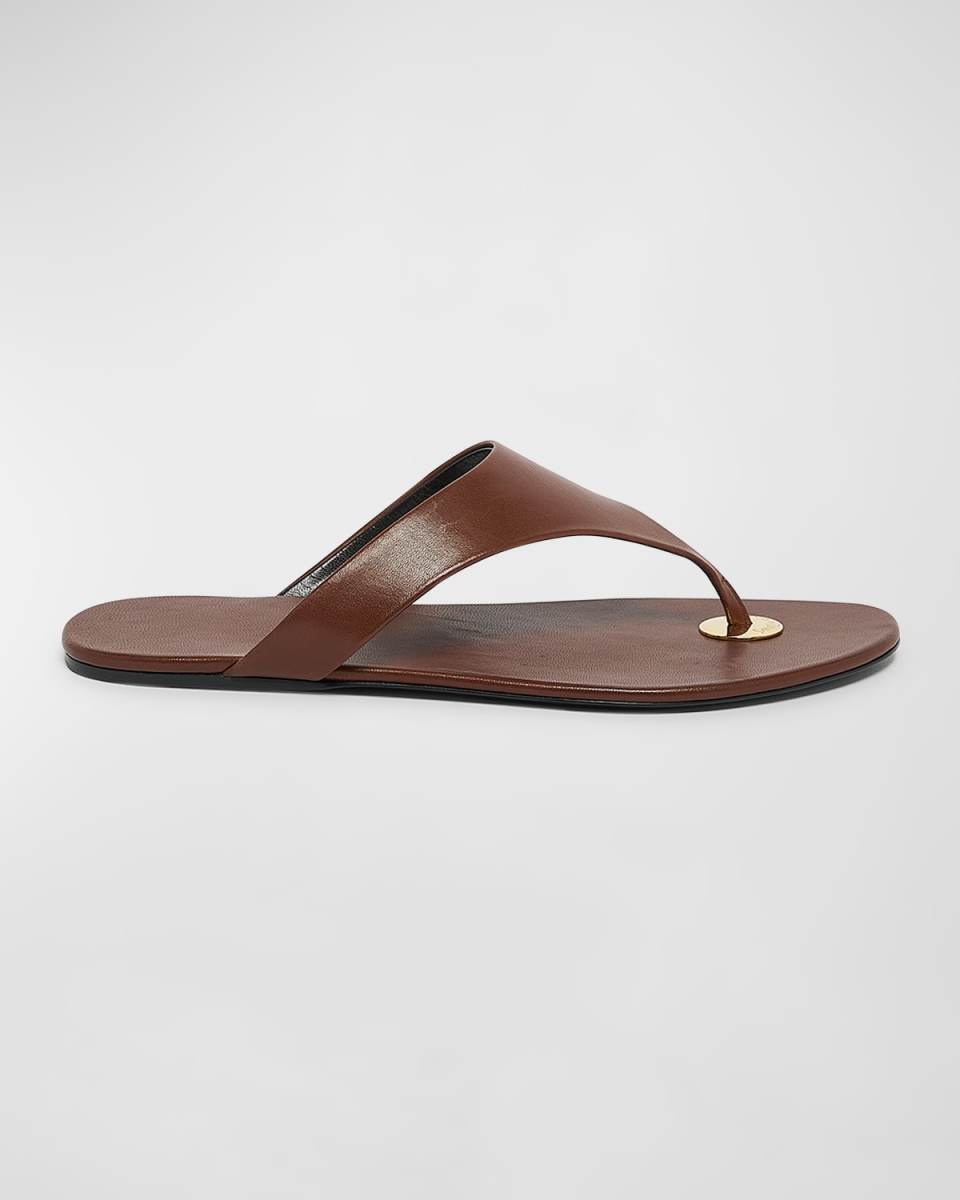 Kouros Leather Thong Sandals