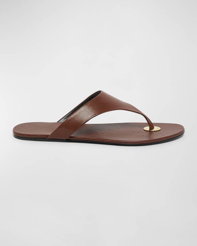 Kouros Leather Thong Sandals