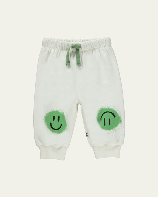Boy's Simeon Happy Face Sweatpants, Size 6M-2