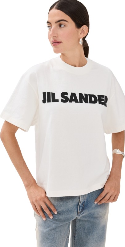 Jil Sander Short Sleeve T-Shirt Porcelain