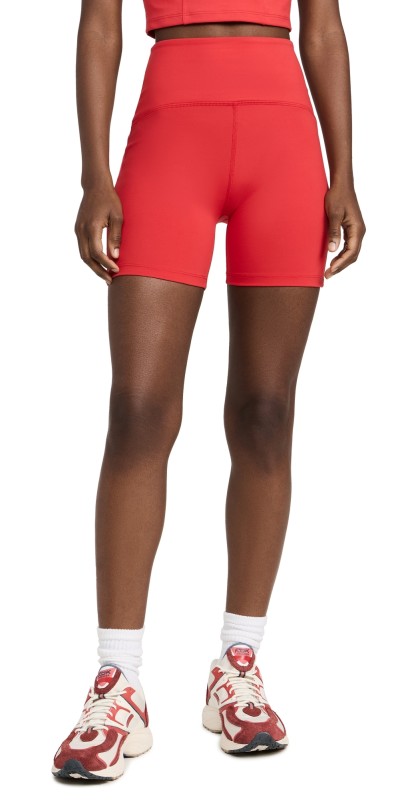 Beyond Yoga Powerbeyond Strive Biker Shorts Retro Red