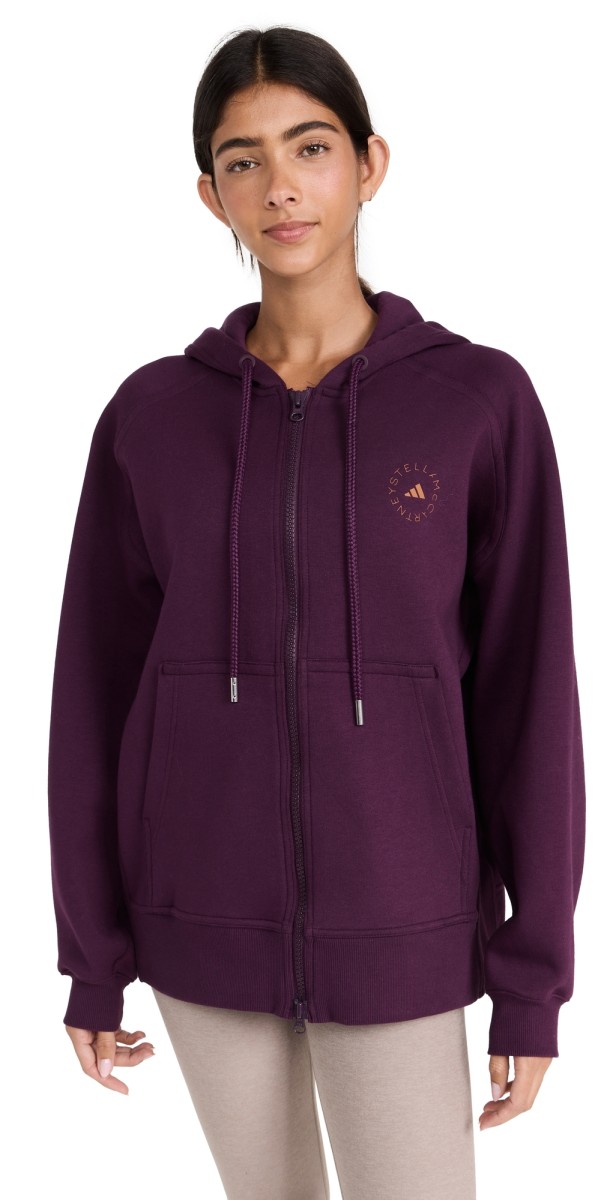 adidas by Stella McCartney Full Zip Hoodie Red Night