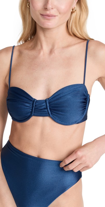 JADE Swim Mia Top Indigo Sheen