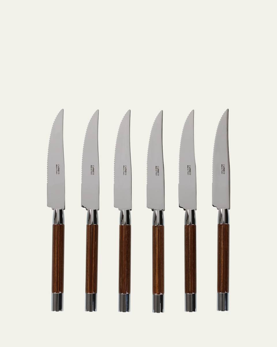 Conty 6-Piece Steak Knives, Wood